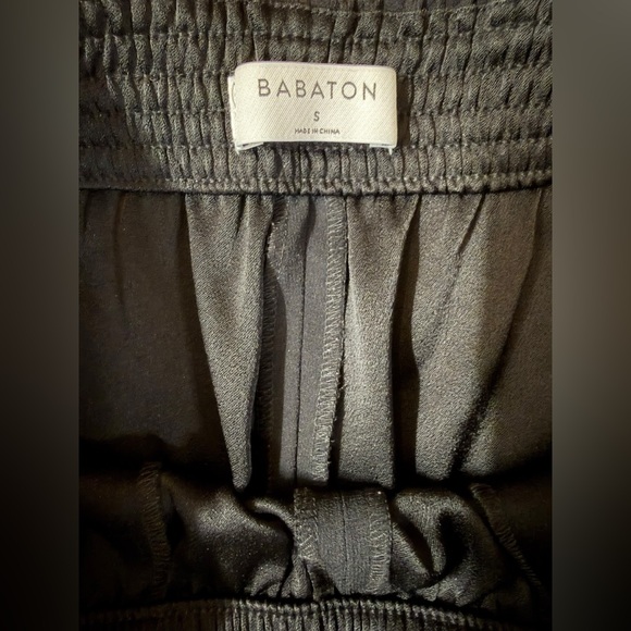 Babaton Parker Palazzo Wide-Leg Pants Black | Minimal Chic | Size S - Picture 7 of 9